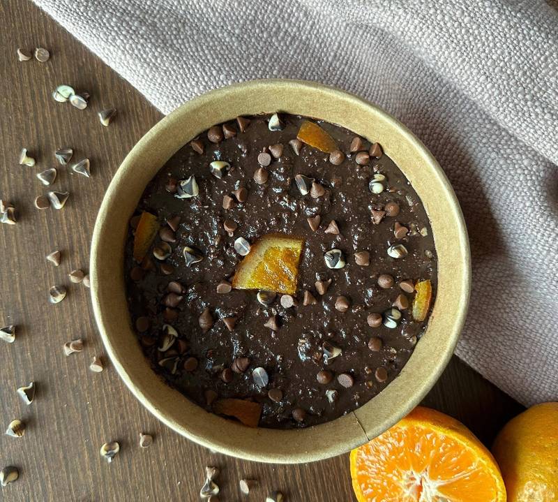Orange Chocolate Fudge Bowl